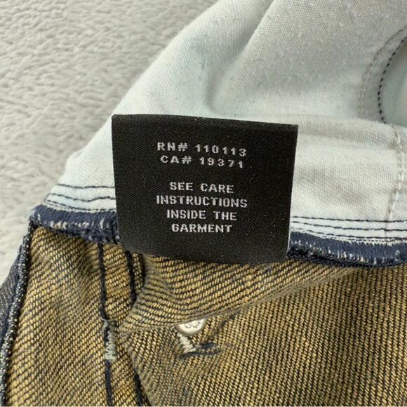 Rock & Republic Women's Sz 30x30 Distressed Five Pocket Denim Jeans Embroidered - Picture 6 of 14